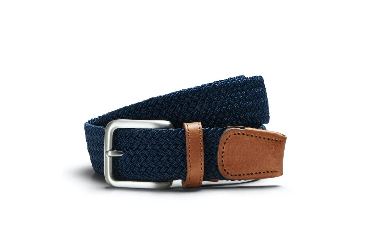 Jack And Jones Jacspring Woven Belt Noos Ζώνη Casual (12118114 NAVY BLAZER) Μπλέ